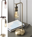 Industrial Style Bare Bulb Adjustable Table Light