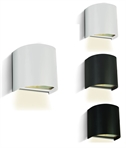Budget Semi-Circular Wall Down Light in 3 Finishes 