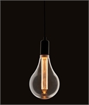 E27 2.4 Watts Large 243mm Pear Shape Clear Glass Bulb
