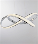 Modern Swirl Pendant Light with Integrated LEDs