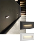 IP65 Surface Mounted Low Level Wall Light - 2W CCT Variable AC LED 