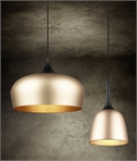 Warm Matt Brass Pendant - Two Sizes 200mm or 450mm