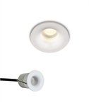 White 2W COB LED recessed spot.