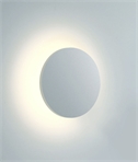 Modern Round LED Wall Light – 16cm Warm White Backlit Design