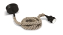 Black E27 50W Decorative 2 meter Rope, IP20.
