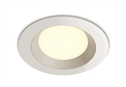 White 3W SMD LED recessed downlight, budget range, IP20.