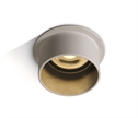 White-Black Dark Light Recessed mains spot with GU10 lampholder.