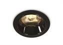 Black 6W COB LED Dark light recessed spot with dark chrome reflector.