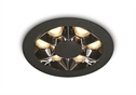 Black 6W Recessed spot, IP20.