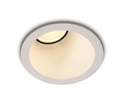 White 8W COB LED Recessed Assymetric Spot.
