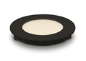 Black 8W slim downlight LED, IP40, ideal for commercialapplications such as offices, galleries and showrooms.
