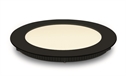 Black 12W slim downlight LED, IP40, ideal for commercialapplications such as offices, galleries and showrooms.