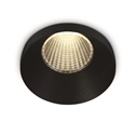 Black 12W COB LED recessed spot, IP20, for general application.