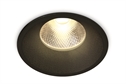 Black 12W Recessed Dark Light LED spot with removable head, IP20.