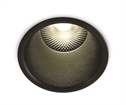 Black 15W COB LED recessed spot, IP20, for general lighting applications.