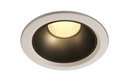 White 20W Recessed  Dark Light LED spot with black and brass reflector, IP20.