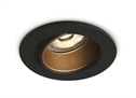 Black 4W COB LED adjustable recessed spot with interchargeable rings.