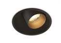 Black 11W COB LED recessed adjustable spot, for general lightingapplications.