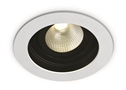 White 12W LED Dark Light Recessed adjustable spot,  IP44.
