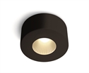 Black 7W Aluminium LED Cylinder, IP20.