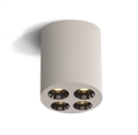 White 10W Dark light surface ceiling spot, IP20.