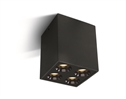 Black 10W Dark light surface ceiling spot, IP20.
