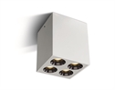 White 10W Dark light surface ceiling spot, IP20.
