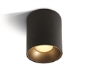 Black 12W COB LED cylinder, ideal for residentialand commercial illumination.