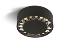 Black 24W Surface ceiling spot, IP20.