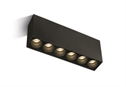 Black 15W SMD LED ceiling light IP20.