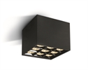 Black 30W COB LED surface Spot with dark chrome reflector.