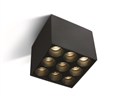 Black 20W SMD LED ceiling light IP20.