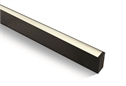 Black 40W UGR19 Linear system with diffuser for surface or suspended installation, ideal for offices.