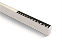 White 40W UGR19 Linear system with diffuser for surface or suspended installation, ideal for offices.