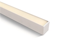 White 40W UGR19 Surface and suspended linear LED with diffuser, ideal for offices.