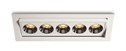White 12W Adjustable Dark light recessed spot, IP20.