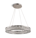Chrome 24W LED glass suspended decorative light IP20.