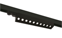 Black 10X5W COB linear track light spot +-45� adjustable, ideal forshops and showrooms.