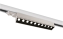 White 10X5W COB linear track light spot +-45� adjustable, ideal forshops and showrooms.