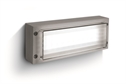 Grey 3W LED wall light, IP54, ideal for both indoor and outdoorinstallation.