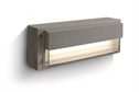 Grey 3W LED wall light, IP54, ideal for both indoor and outdoorinstallation.