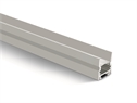 White 2m Surface aluminium profile with PC opal diffuser Dark light.
