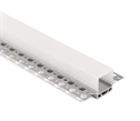Aluminium 2m Recessed aluminium profile with PC opal diffuser for 20mm Led Strip