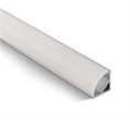 Aluminium 2m Slim Surface aluminium profile with PC opal diffuser.
