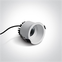 White 6,5W COB LED recessed spot suitable for indoor and outdoor installation, IP54.