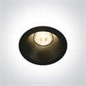 Black 6,5W COB LED recessed spot suitable for indoor and outdoorinstallation, IP65.