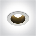 White-Black 12W COB LED recessed downlight, for general lightingapplications.