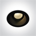 Black 7W COB  LED Adjustable Dark Light recessed spot IP20.