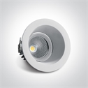 White 7W COB  LED Adjustable Dark Light recessed spot IP20.