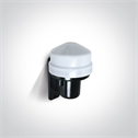 Black Photocell sensor with automatic day/night operation, IP44.